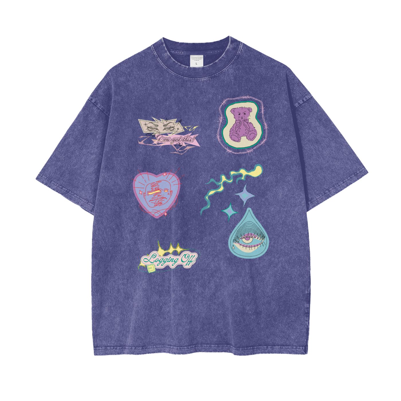 Nostalgia Unisex Oversize Snow Washed T-Shirt