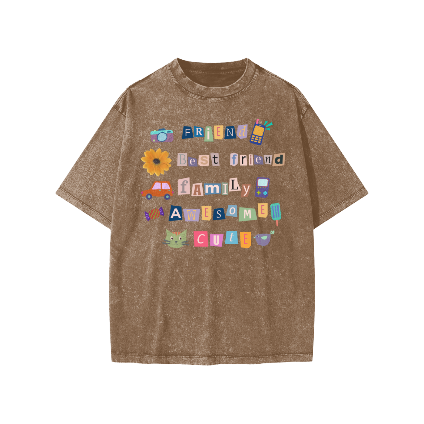 Friends Family Snow Washed KIDS Tee