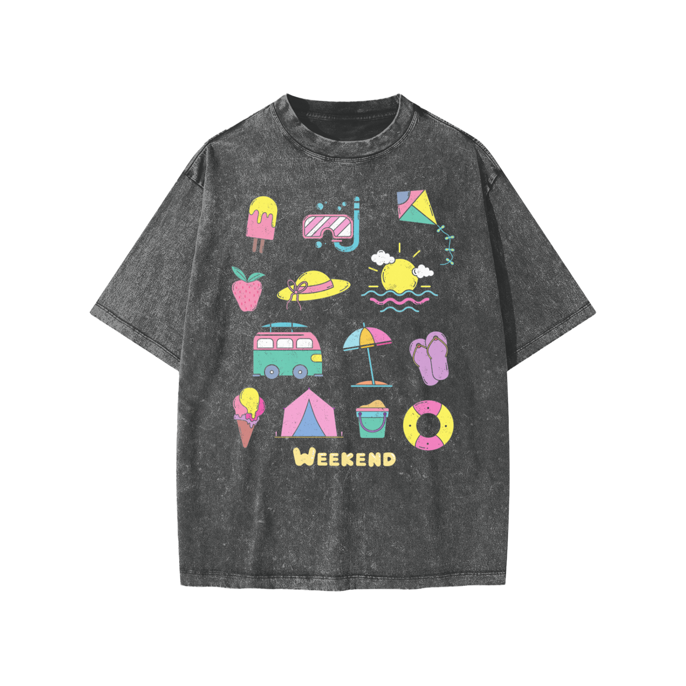 Weekend Items Snow Washed KIDS Tee