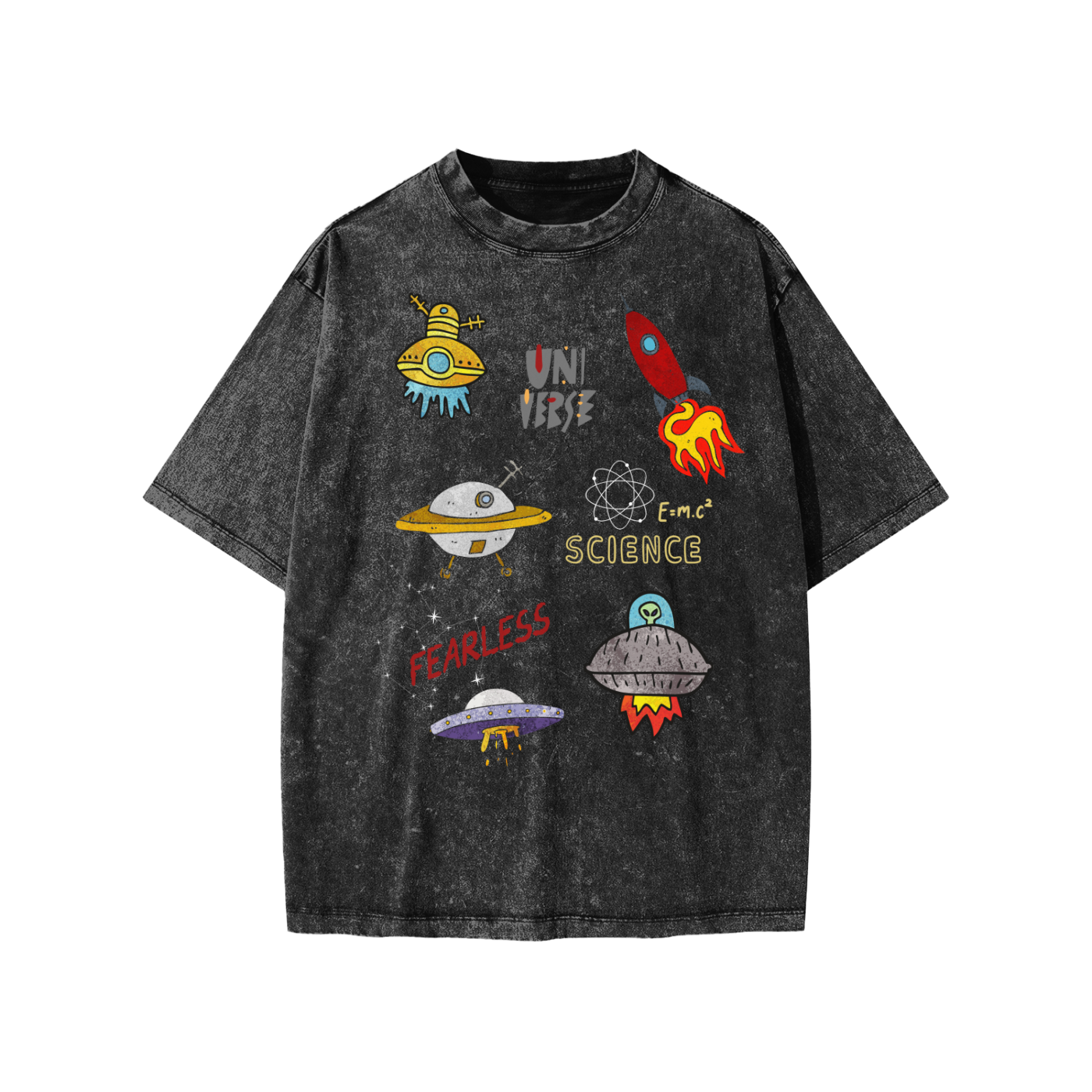 Space Aliens Snow Washed KIDS Tee