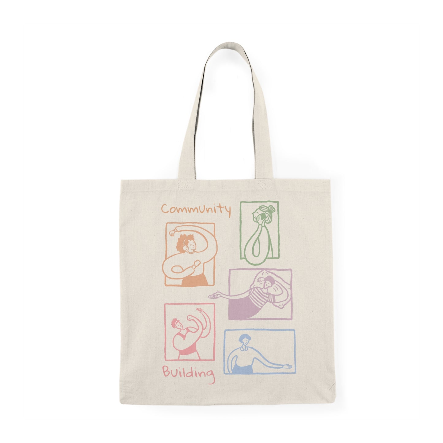 Community Building Natural Tote Bag