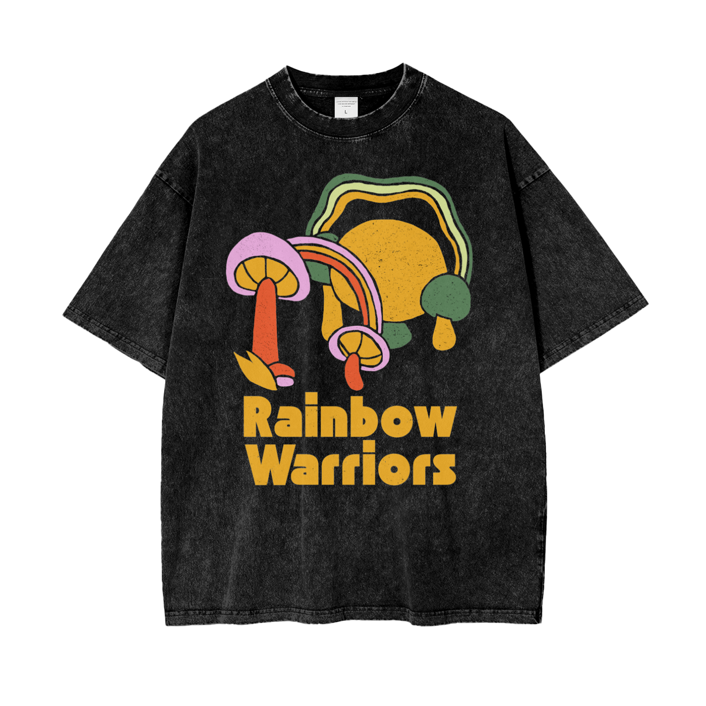 Rainbow Warriors Unisex Oversize Snow Washed T-Shirt