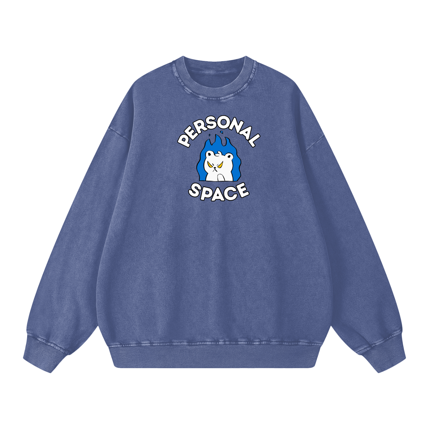 Personal Space Acid Wash Oversize Sweatshirt