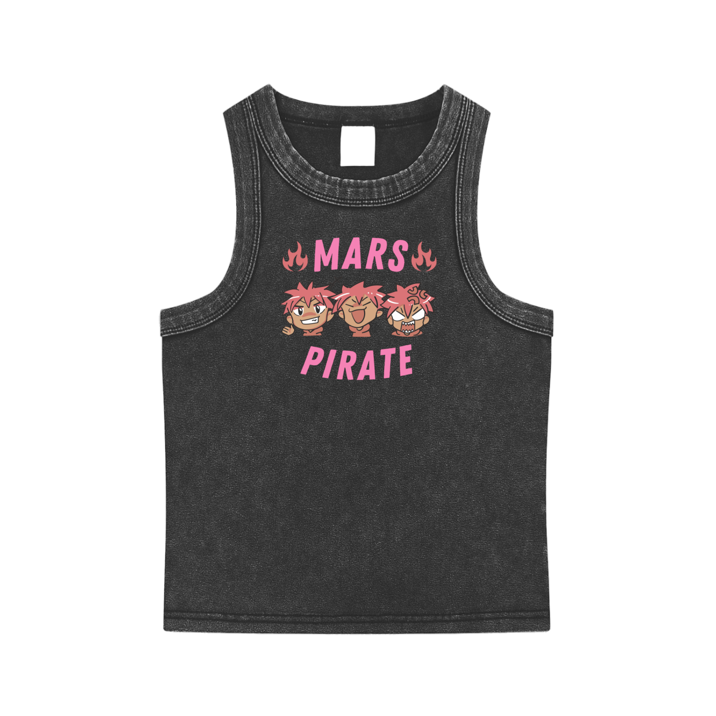 Mars Pirate Snow Washed Tank Top