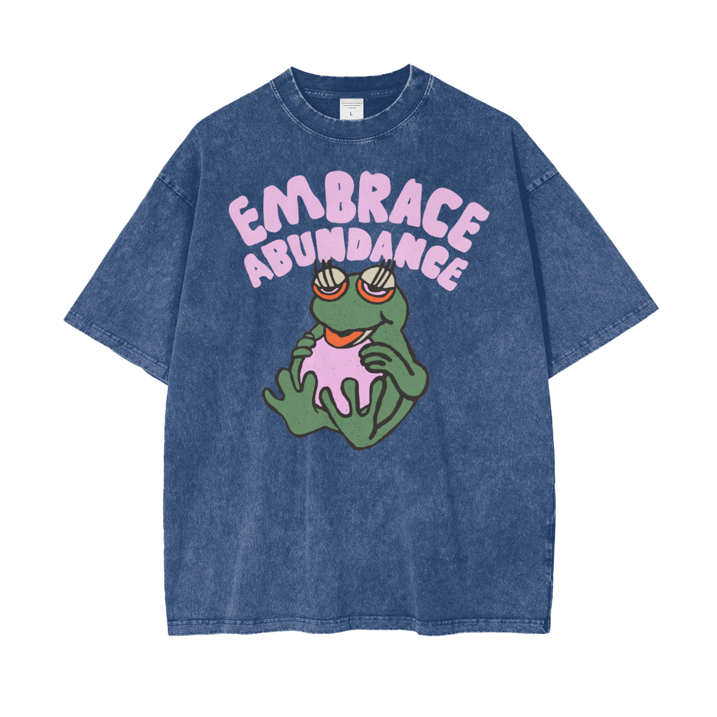 Abundance Toad Unisex Oversize Snow Washed T-Shirt