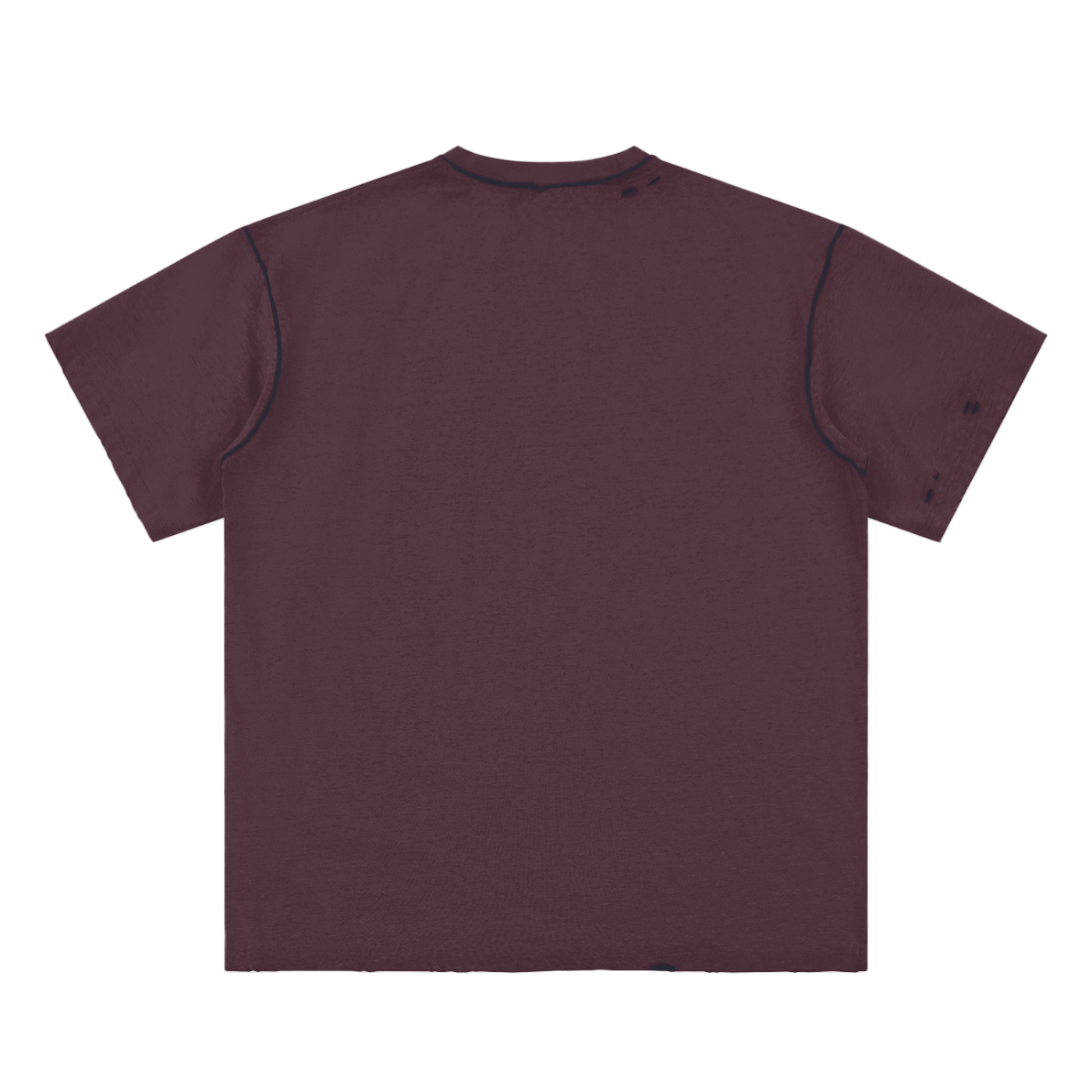 Doodle Thoughts Unisex Reversible Frayed T-shirt