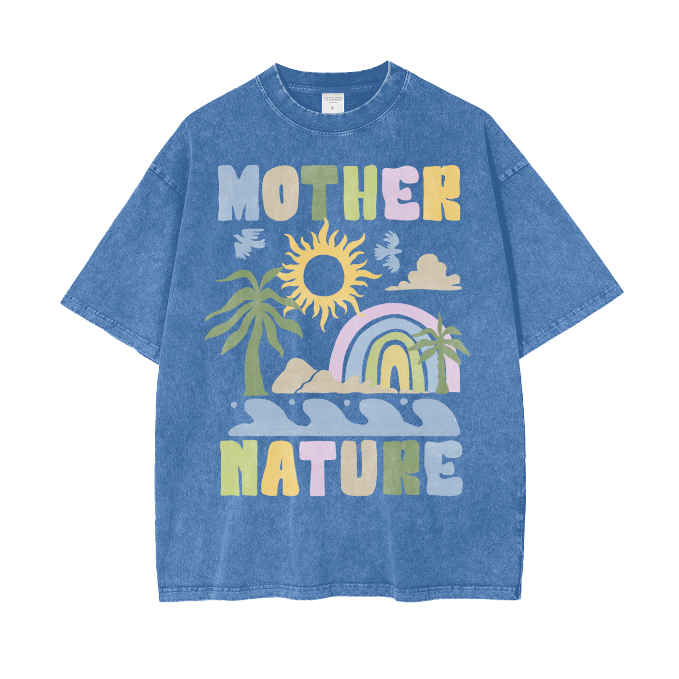 Mother Nature Oversize Snow Washed T-Shirt