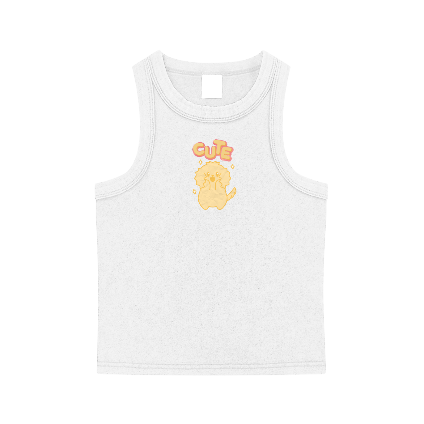 Cute Pup Snow Washed Tank Top