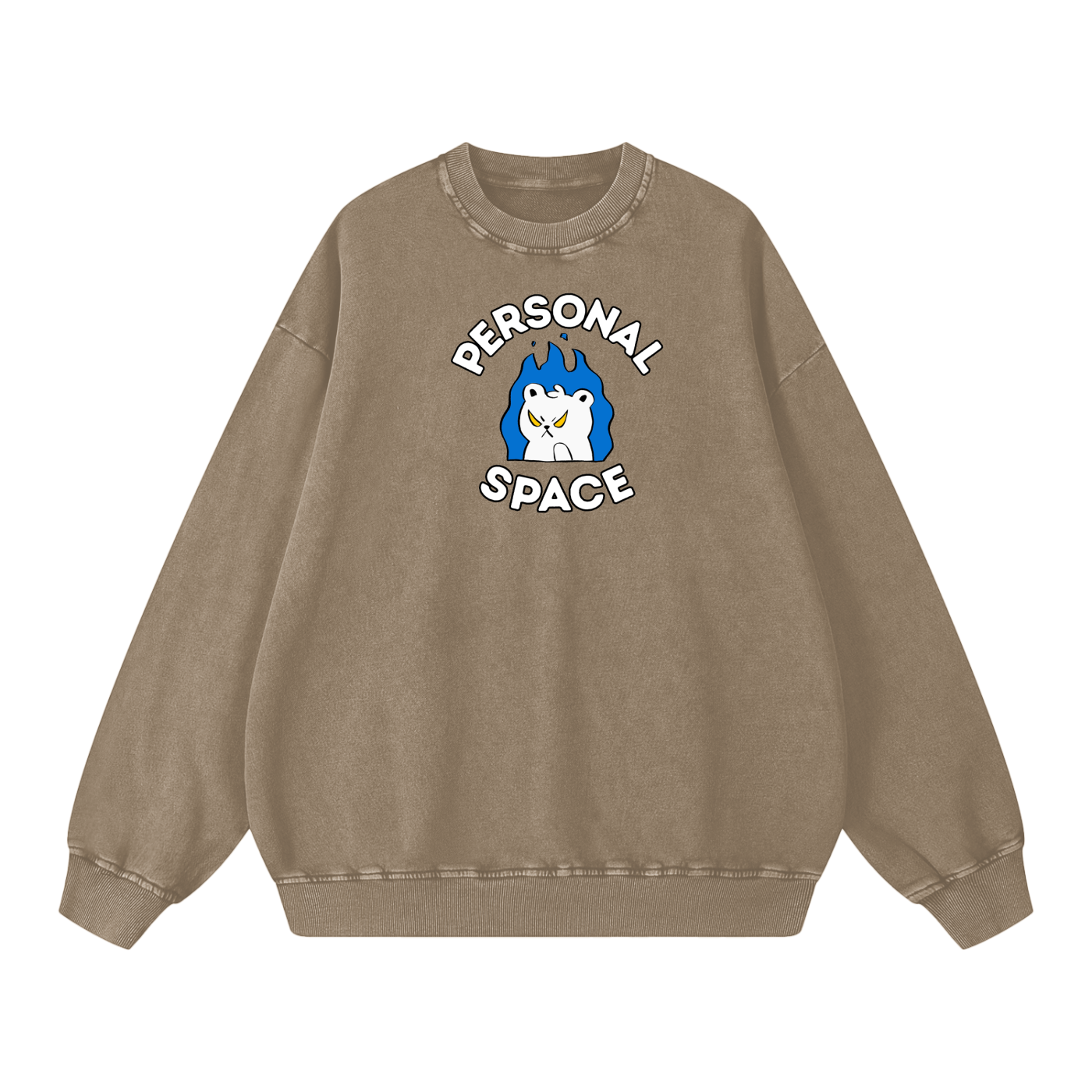 Personal Space Acid Wash Oversize Sweatshirt