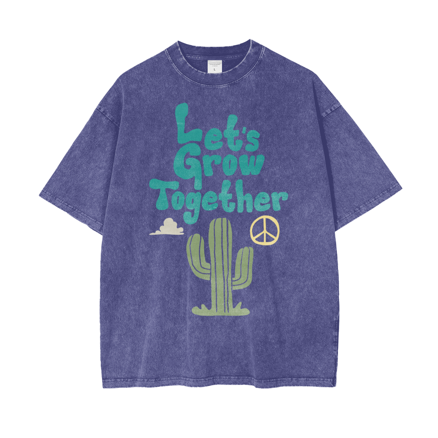 Desert Growth Unisex Oversize Snow Washed T-Shirt
