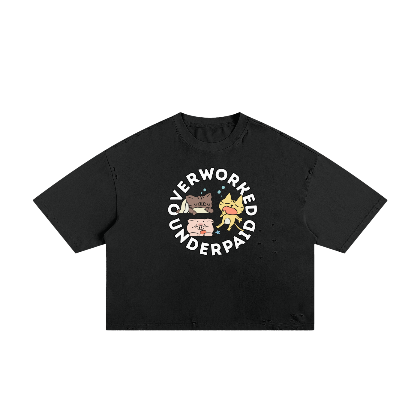 Animal Farm Unisex Classic Frayed Boxy Tee