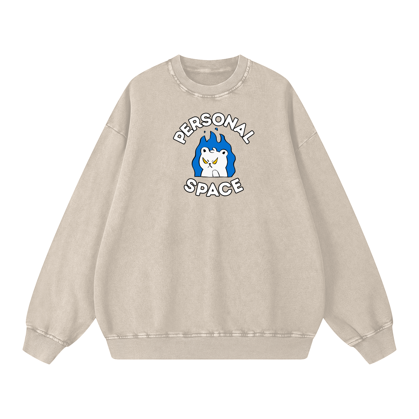 Personal Space Acid Wash Oversize Sweatshirt