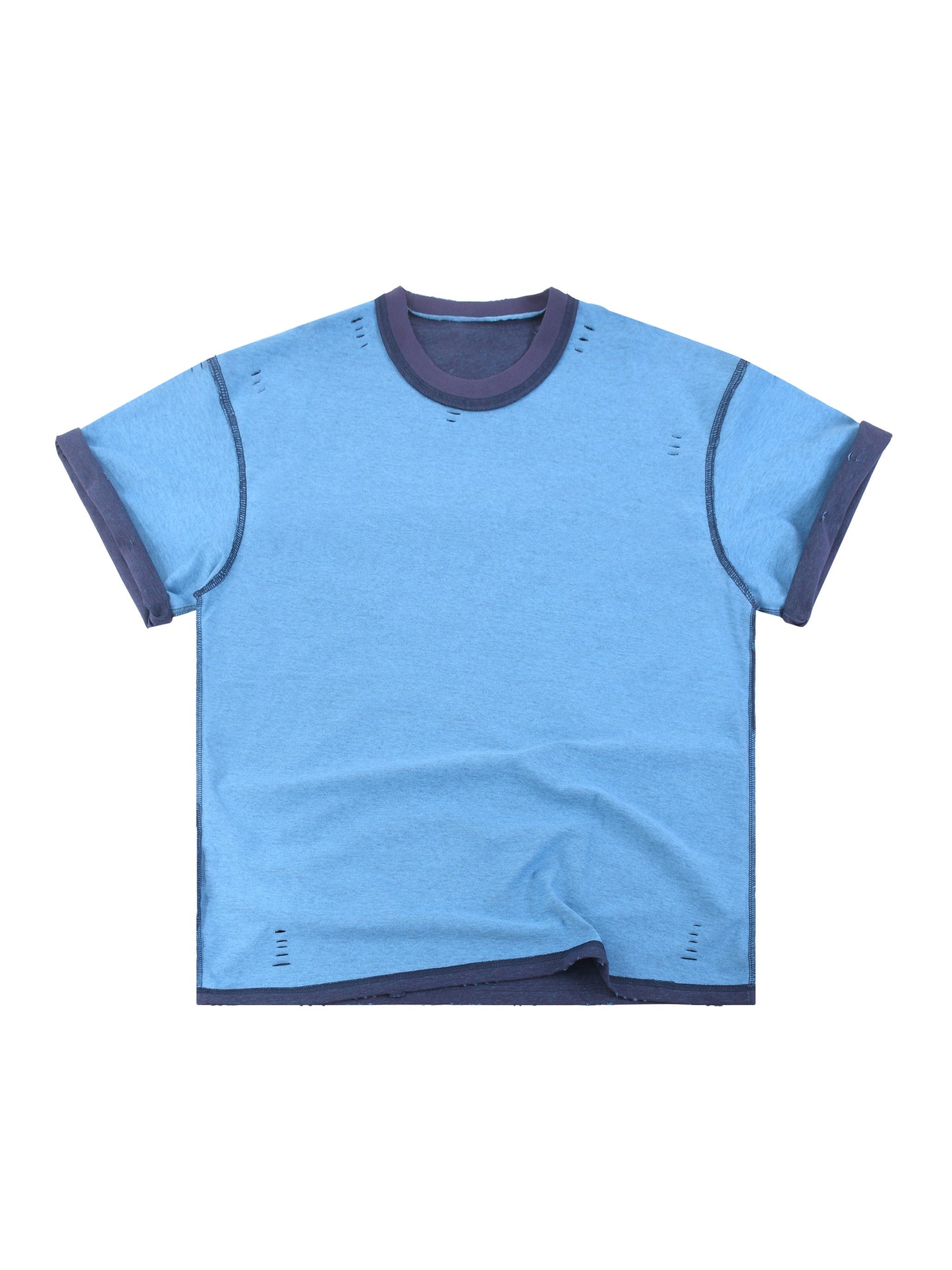 Hypnotic Eyes Unisex Reversible Frayed T-shirt