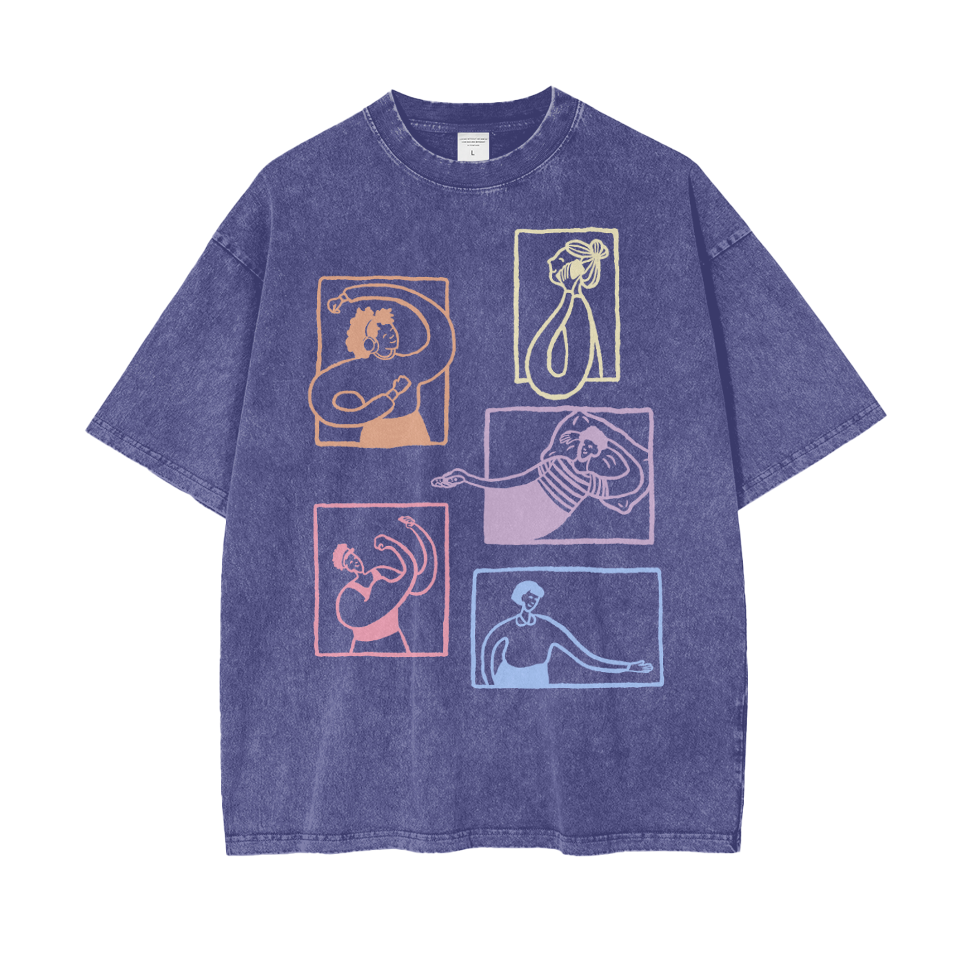 Community Building Oversize Snow Washed T-Shirt