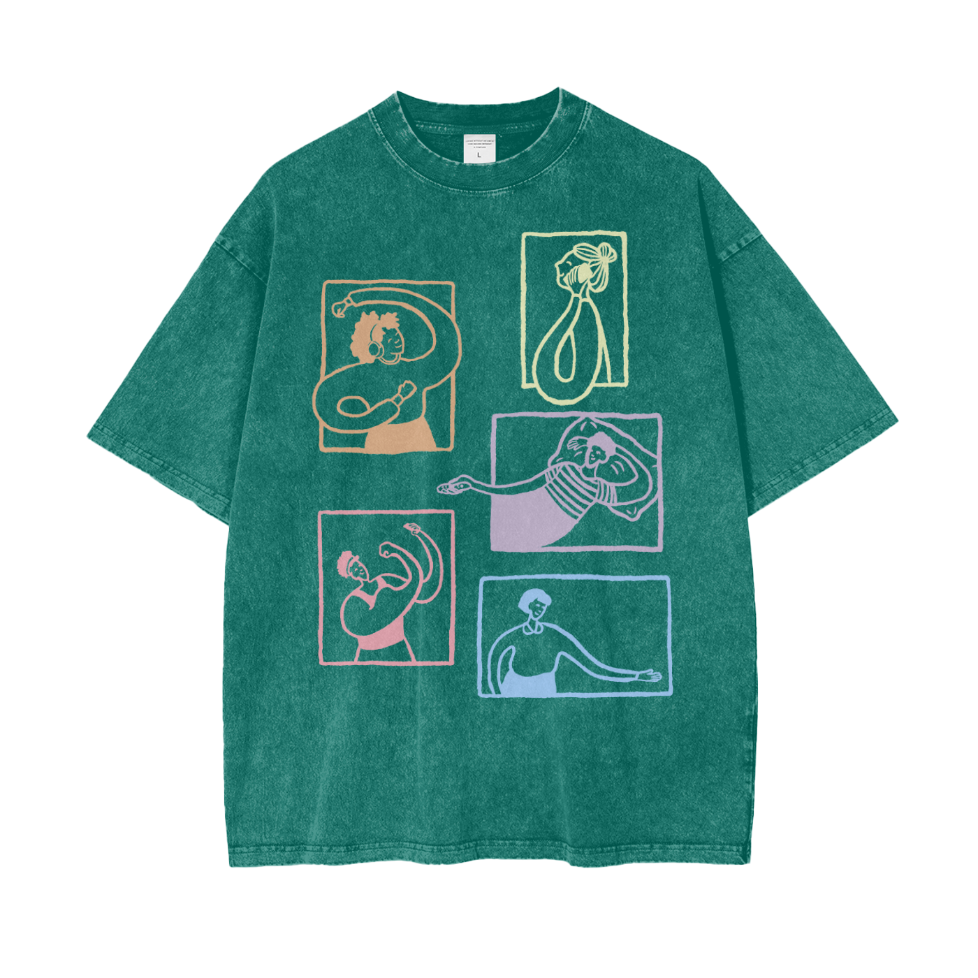 Community Building Oversize Snow Washed T-Shirt
