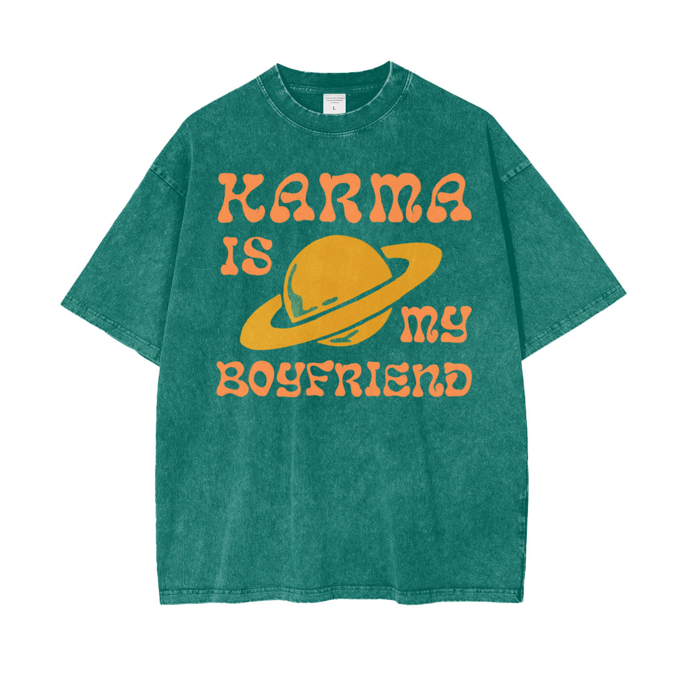 Karma Boyfriend Oversize Snow Washed T-Shirt