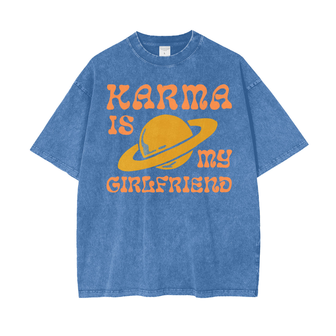 Karma Girlfriend Oversize Snow Washed T-Shirt