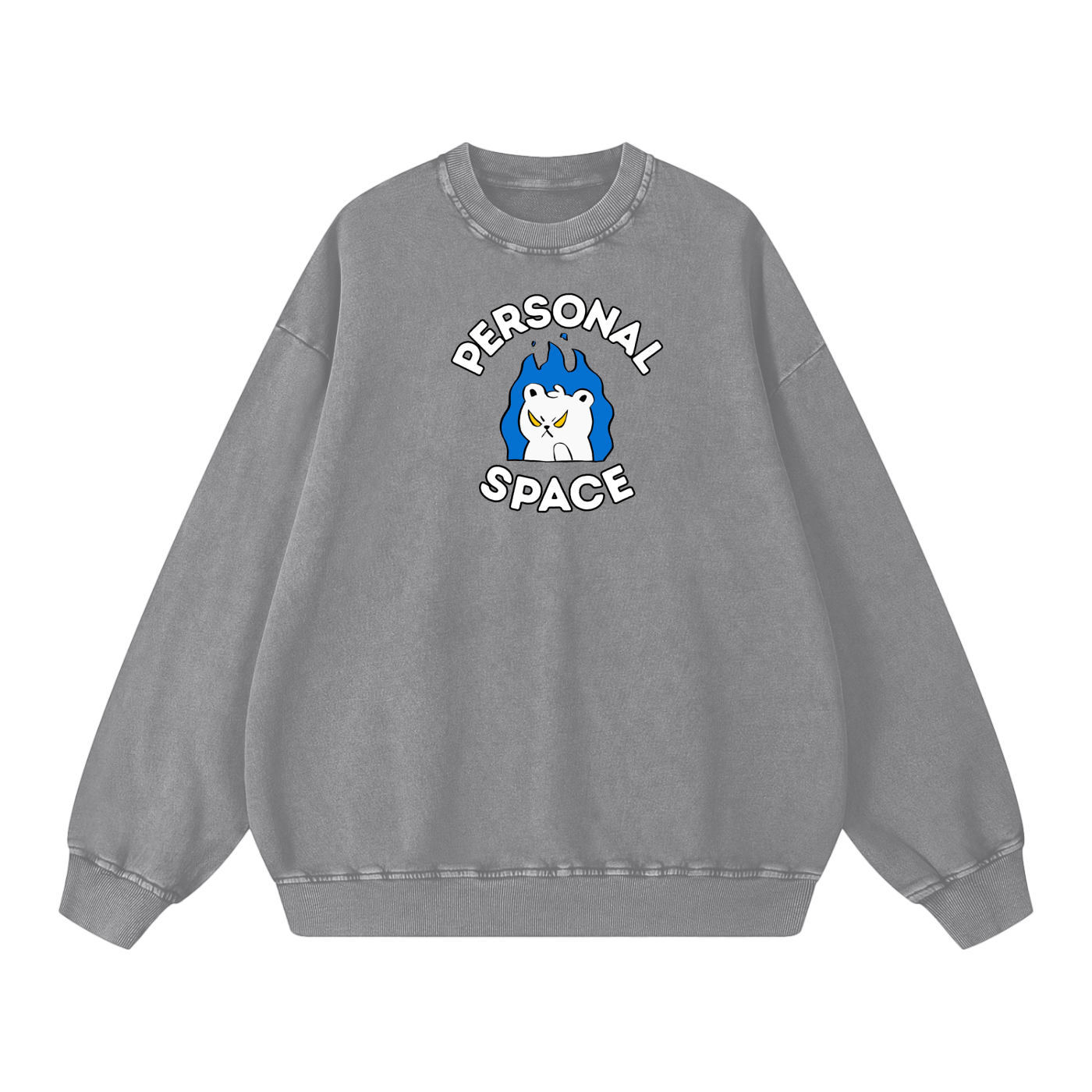 Personal Space Acid Wash Oversize Sweatshirt