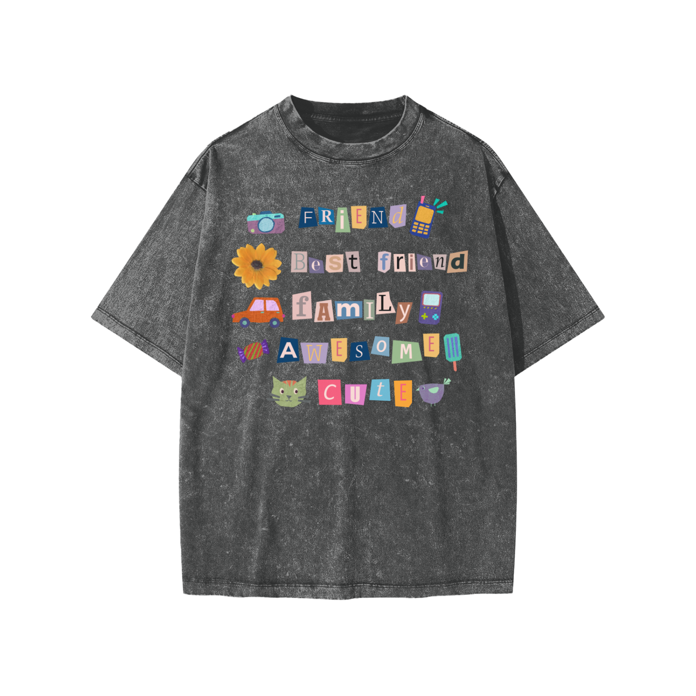 Friends Family Snow Washed KIDS Tee