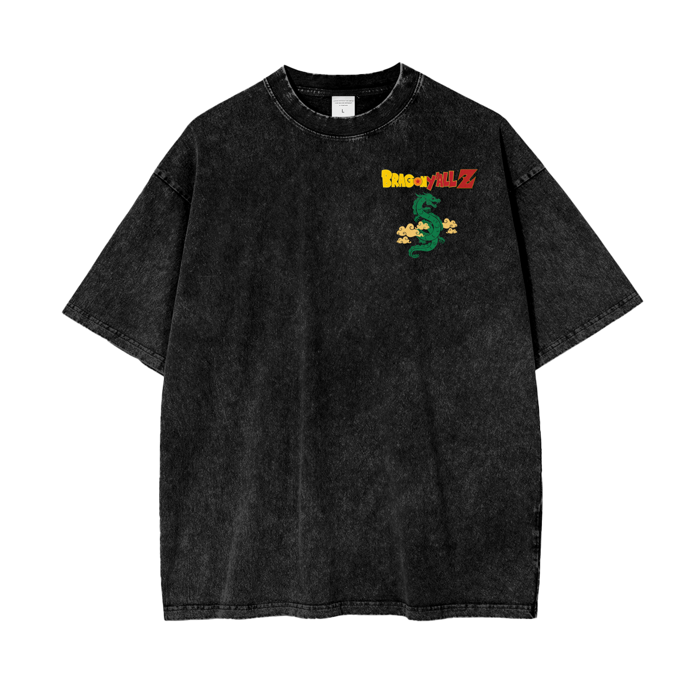 Anime Brag on Y'all Z Unisex Oversize Snow Washed T-Shirt