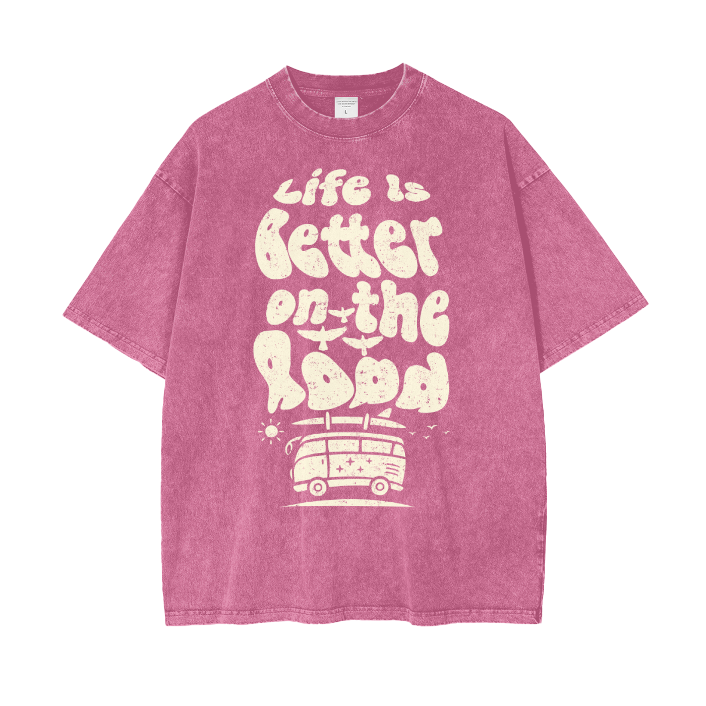 Van Life Unisex Oversize Snow Washed T-Shirt
