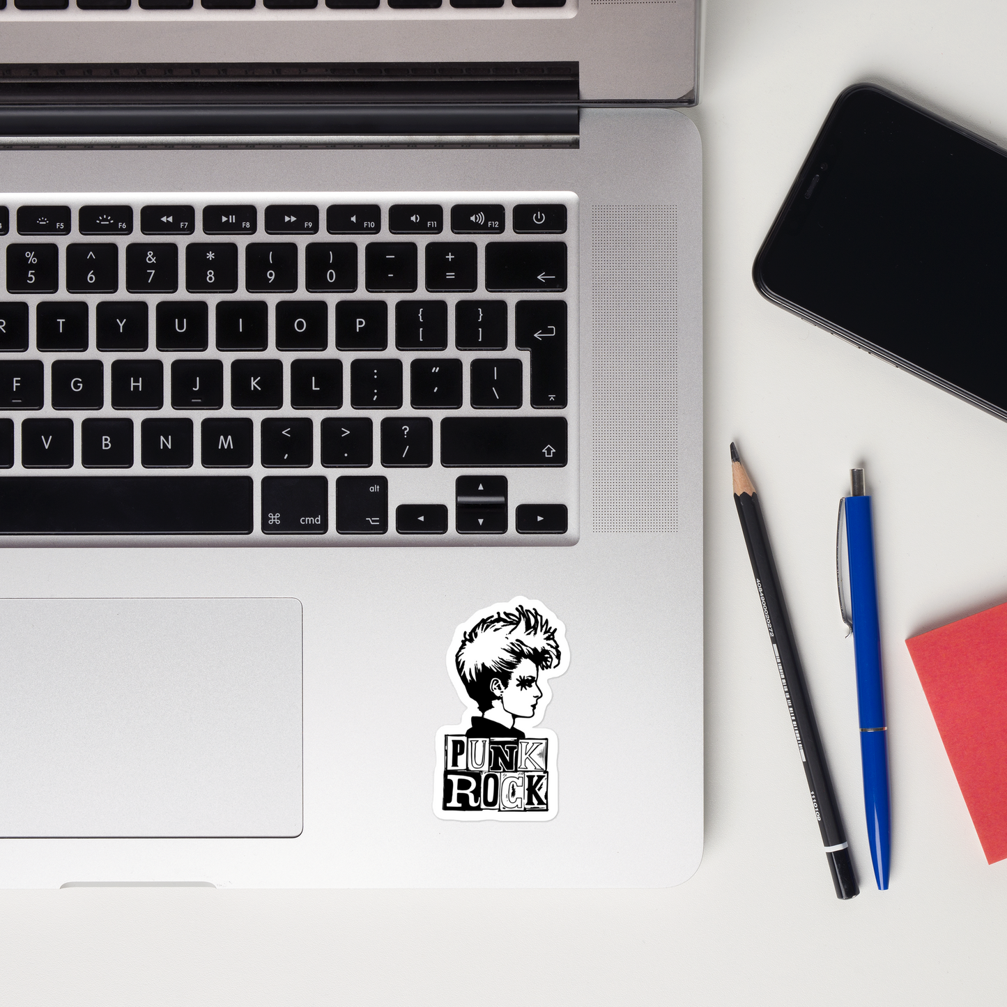 Punk Rocker Right Retro Sticker