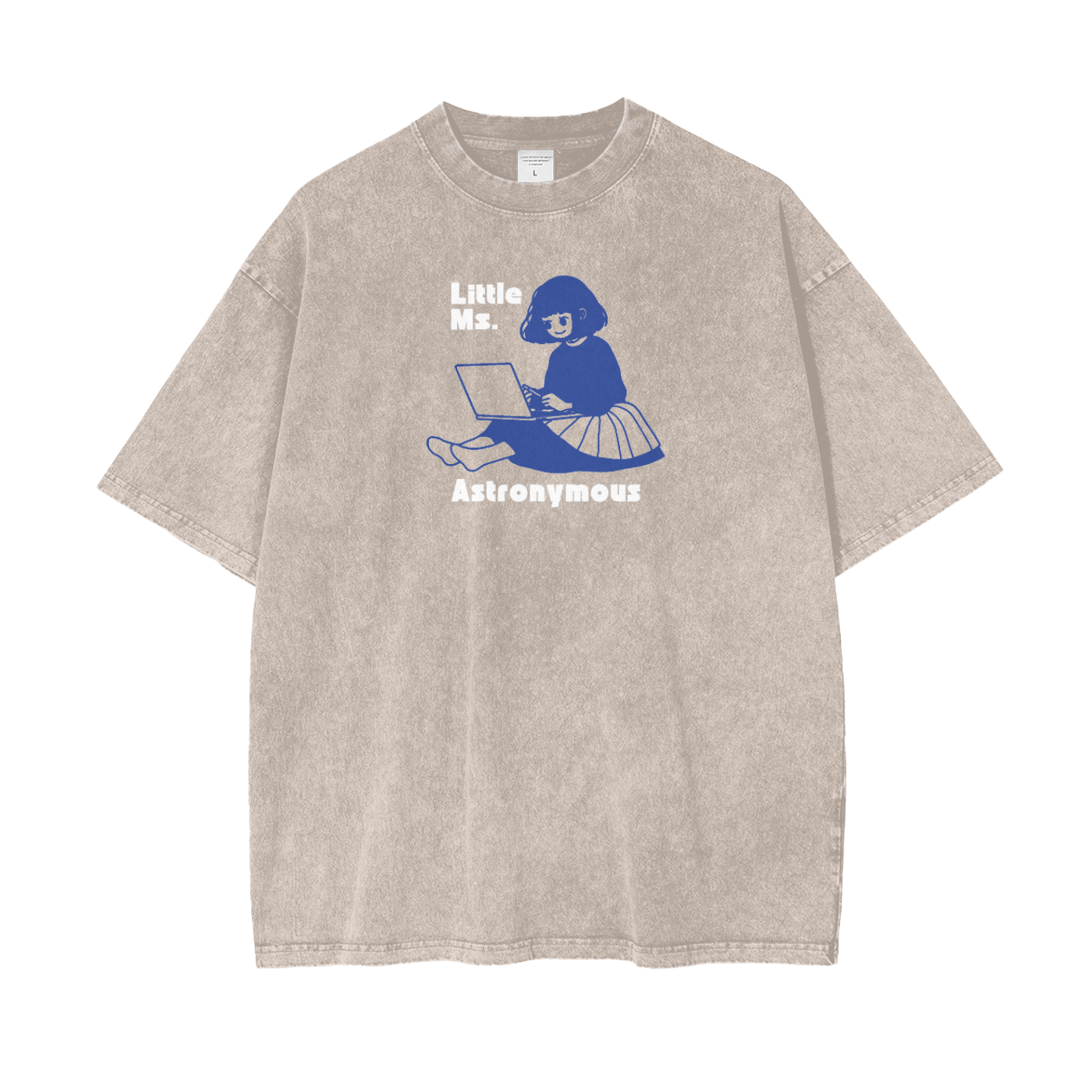 Anime Ms Astro Unisex Oversize Snow Washed T-Shirt
