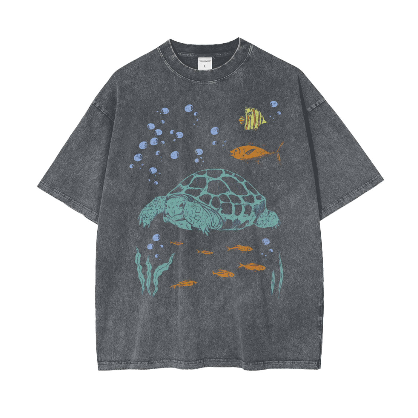 Sea Turtle Unisex Snow Washed T-Shirt