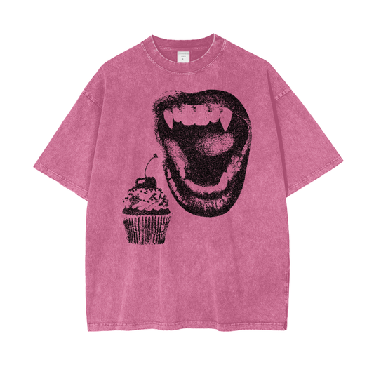 Sweet Tooth Unisex Oversize Snow Washed T-Shirt