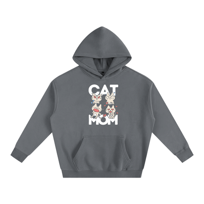 Cat Mom Oversize Fleeced Hoodie