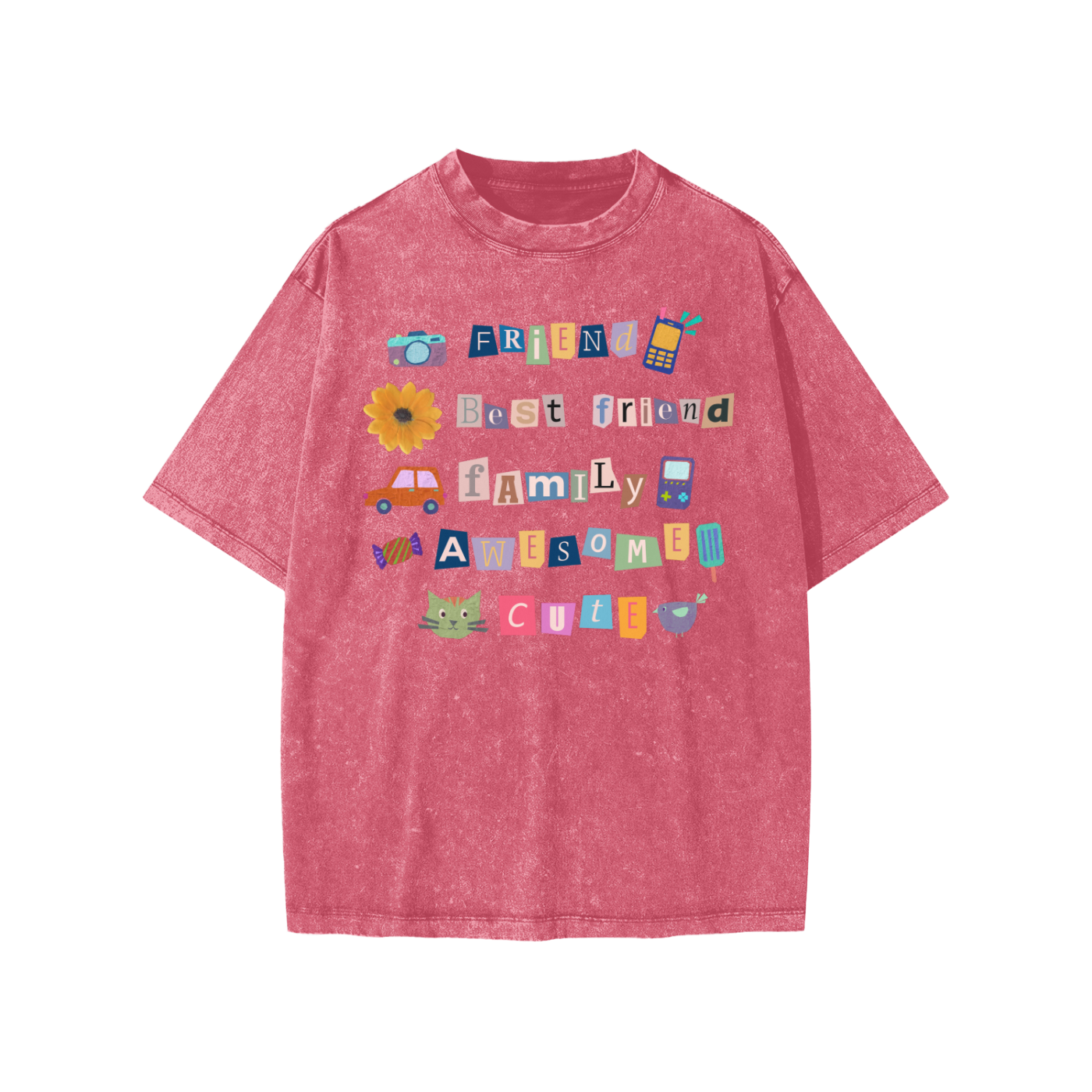 Friends Family Snow Washed KIDS Tee