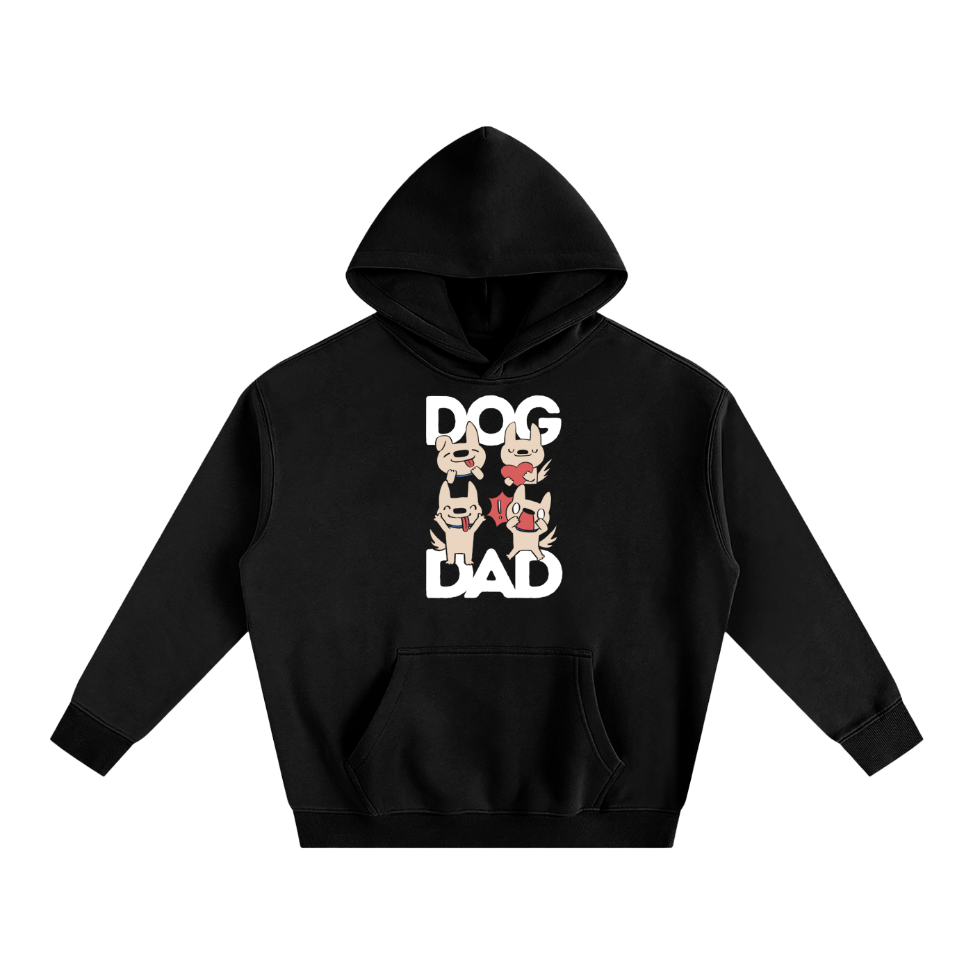 Dog Dad Unisex Oversize Fleeced Hoodie