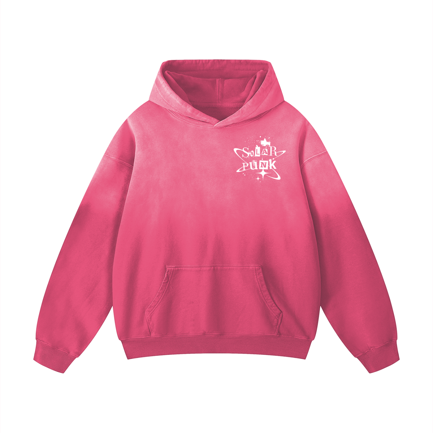 Solar Punk Rising Sunfade Oversized Hoodie