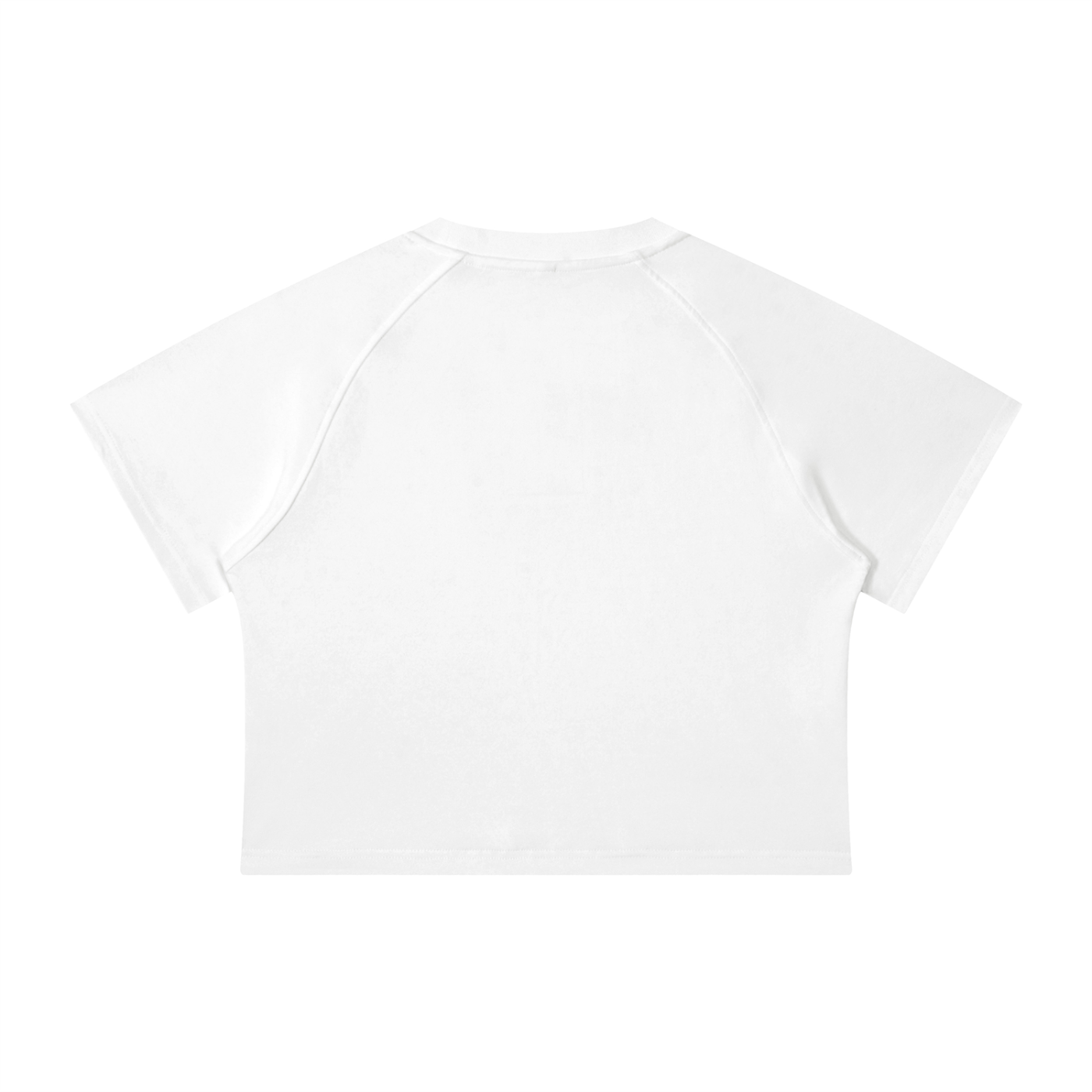 Y2K Girl Women's Mineral Wash Raglan Crop T-Shirt