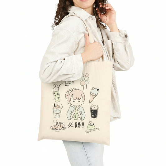 Kawaii Foods Cotton Canvas Tote Bag