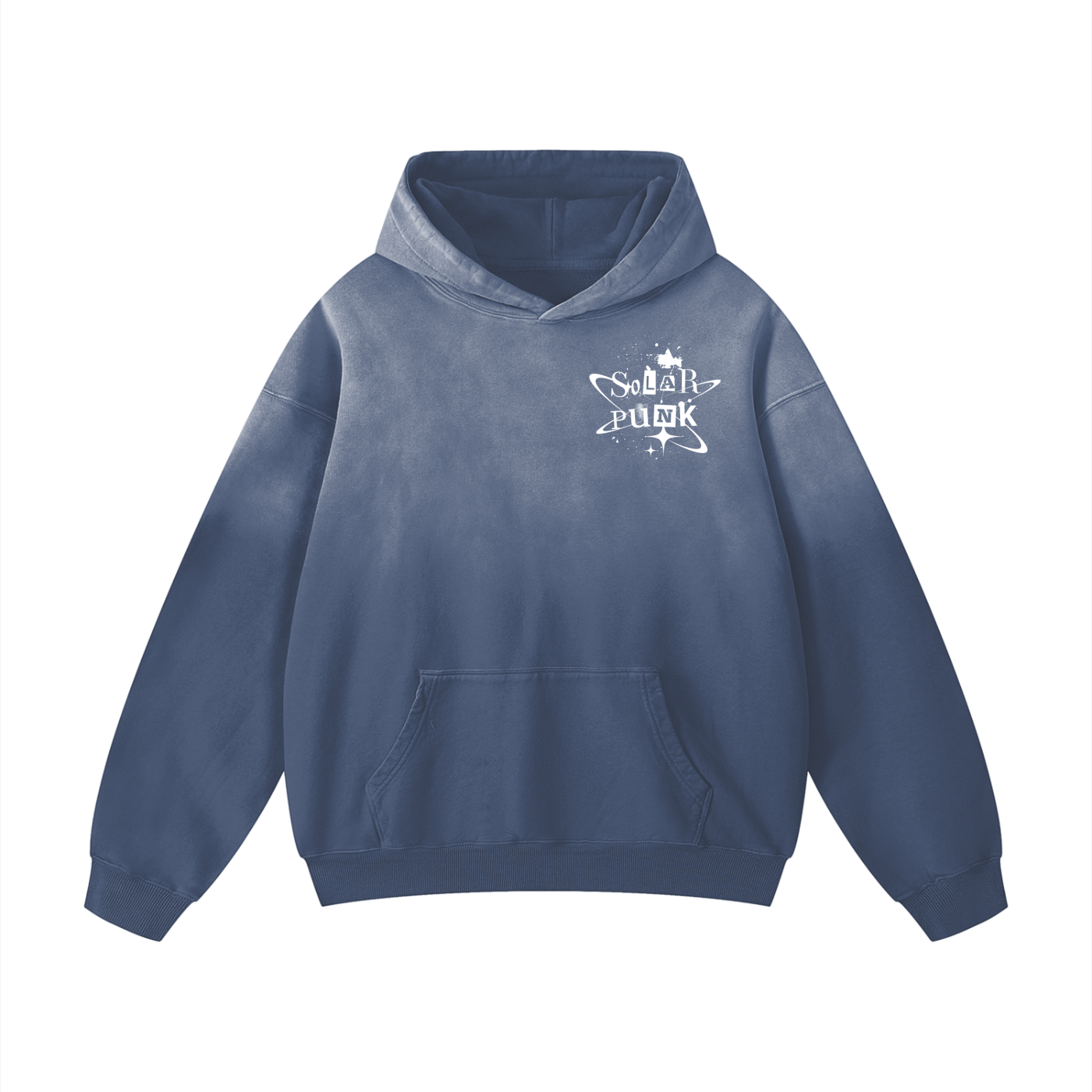 Solar Punk Rising Sunfade Oversized Hoodie