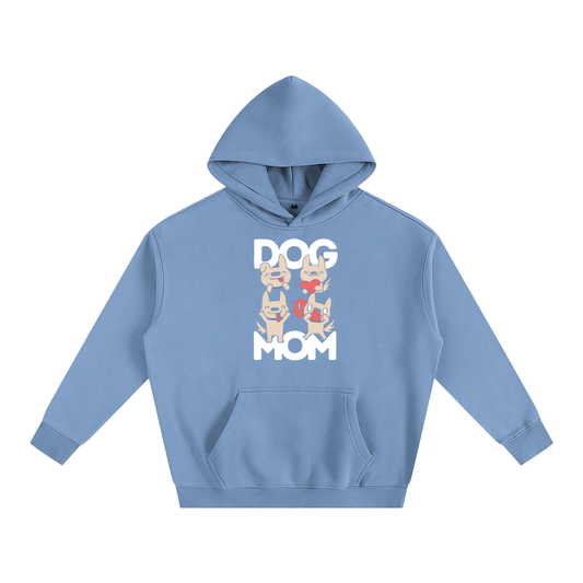 Dog Mom Oversize Fleeced Hoodie