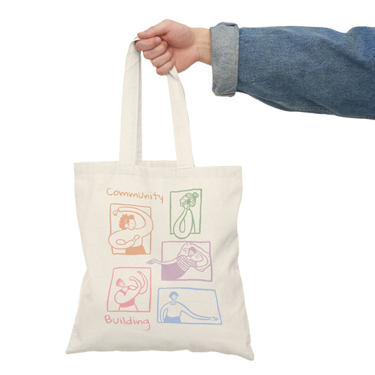 Community Building Natural Tote Bag