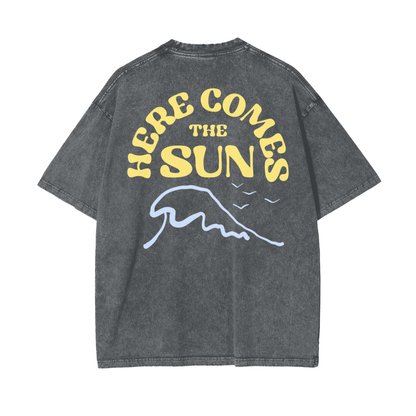 The Sun Unisex Oversize Snow Washed T-Shirt