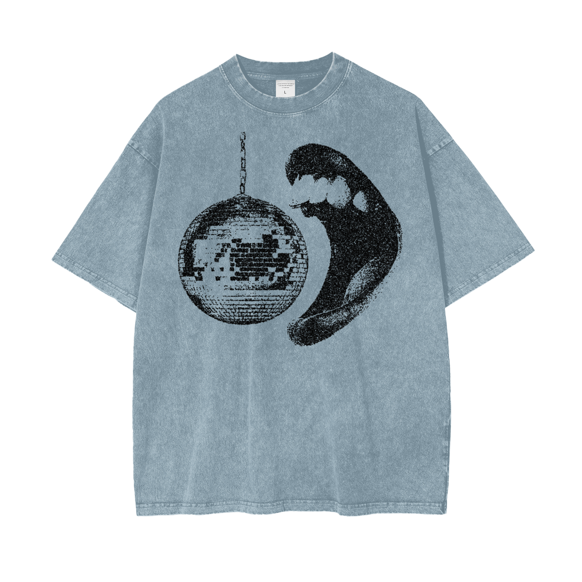 Disco Gumball Unisex Oversize Snow Washed T-Shirt