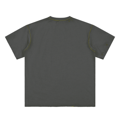 Doodle Thoughts Unisex Reversible Frayed T-shirt