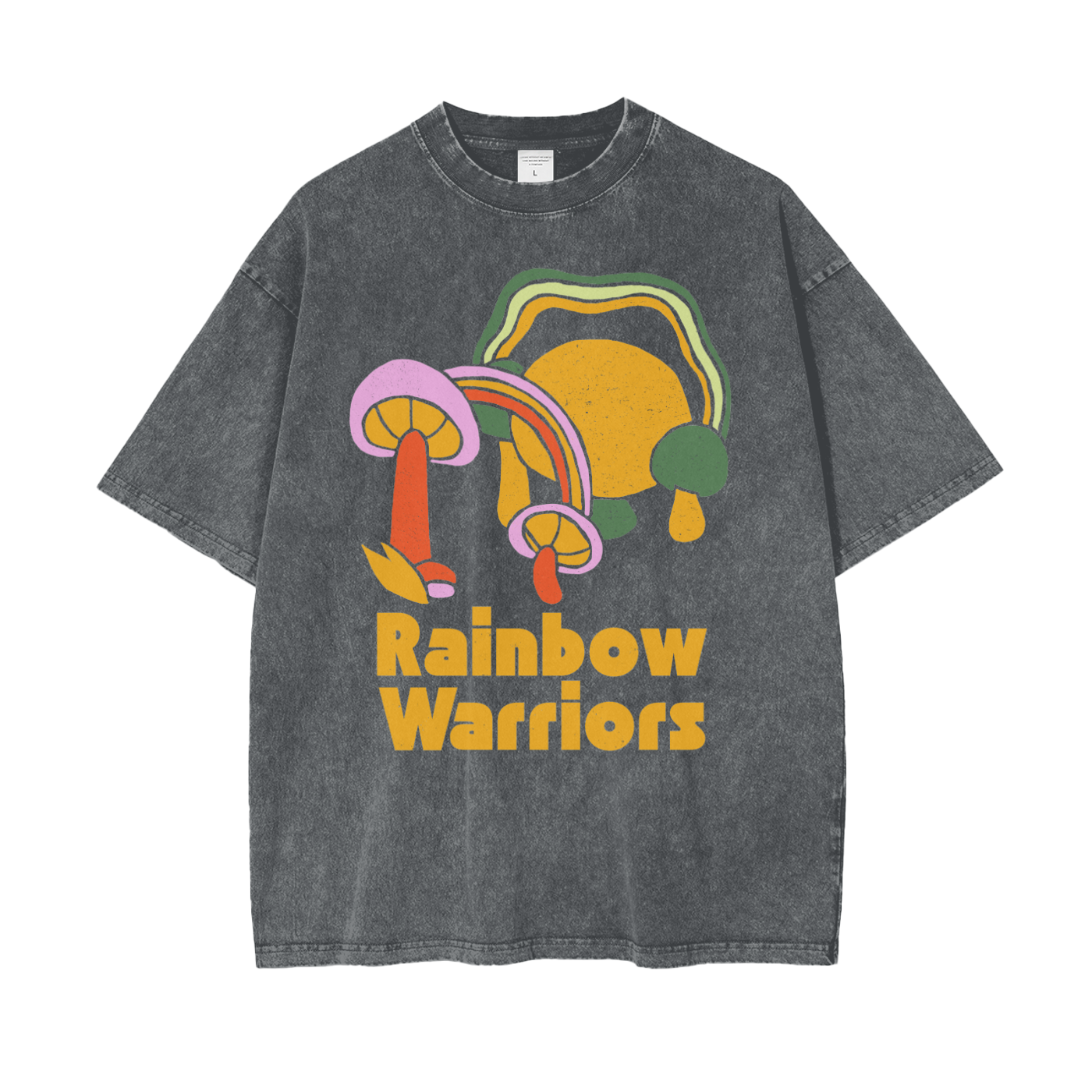 Rainbow Warriors Unisex Oversize Snow Washed T-Shirt