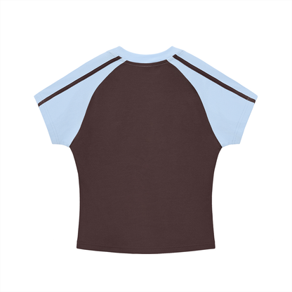 Alien Girl Retro Womens Petite Raglan T-Shirt