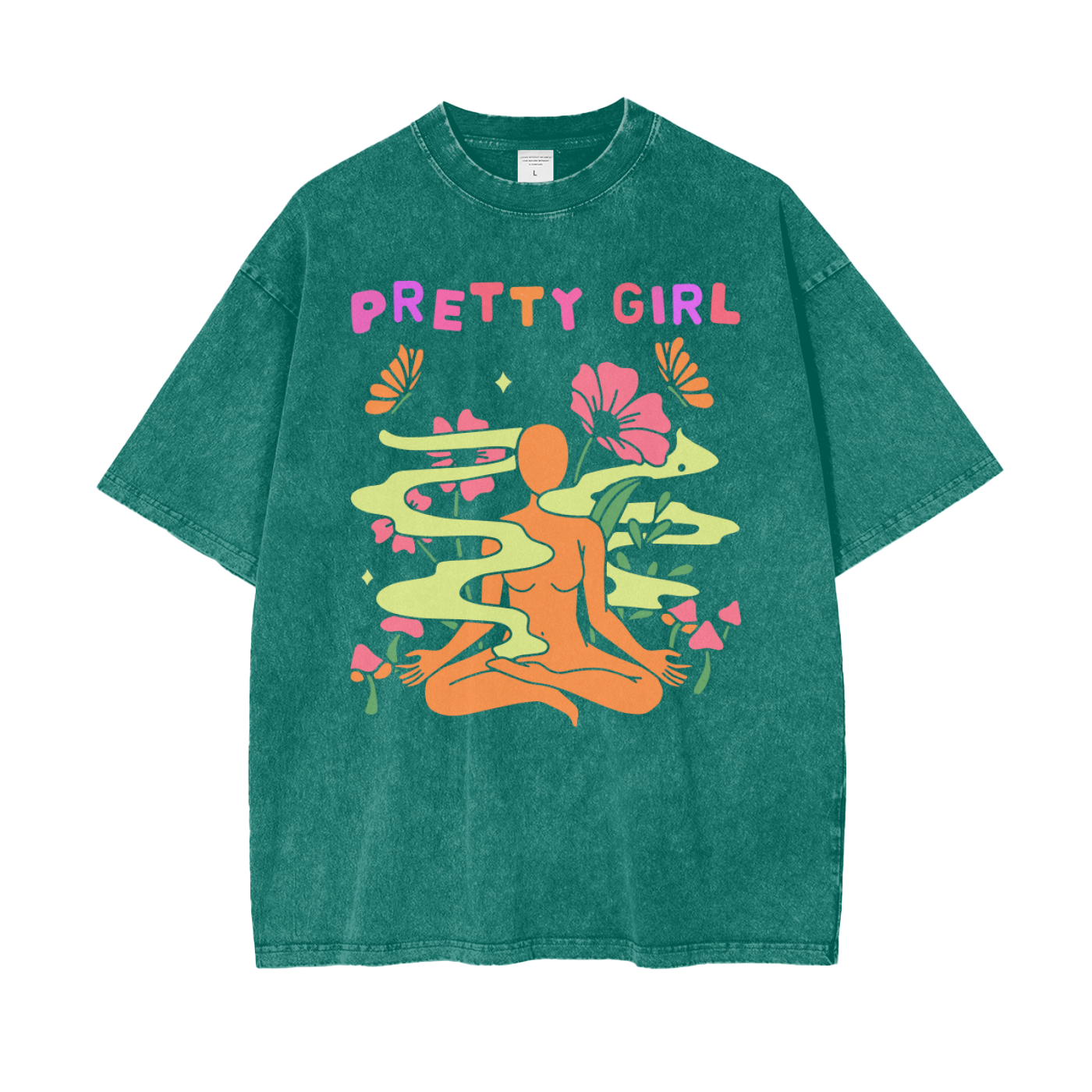 Nature Girl Unisex Oversize Snow Washed T-Shirt