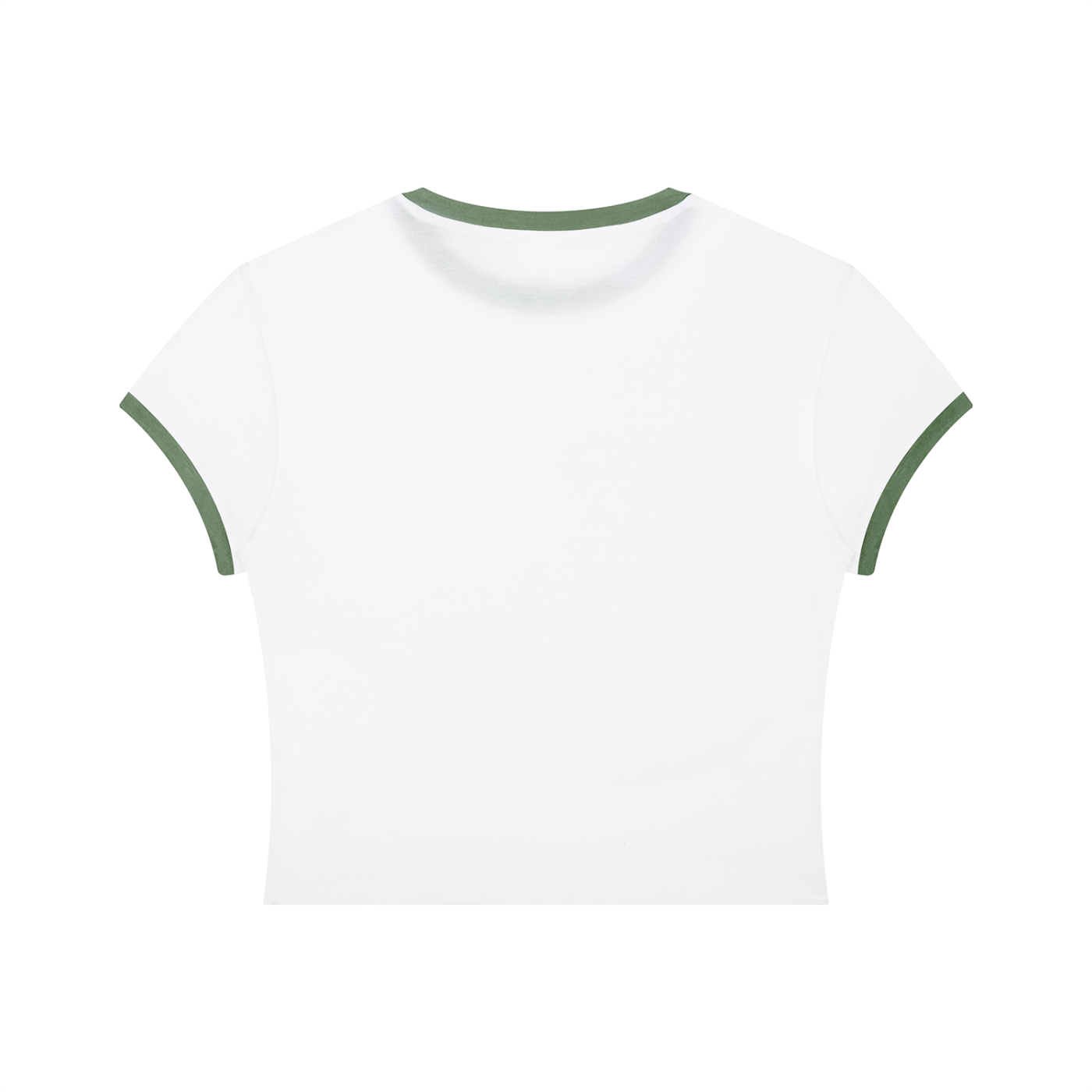Bubble Pop Retro Women's Slim Fit Color Rib T-Shirt