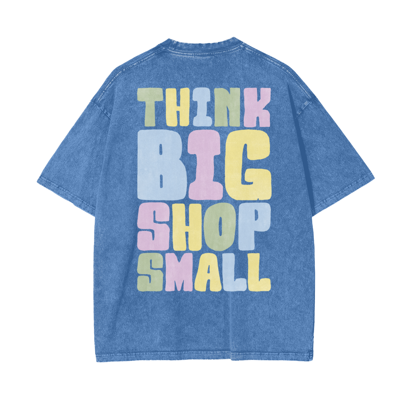 Think Big Unisex Oversize Snow Washed T-Shirt