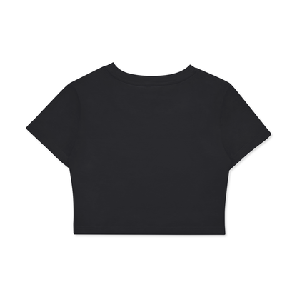 Raccoon Game Petite Cotton Crop Top