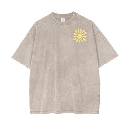 The Sun Unisex Oversize Snow Washed T-Shirt