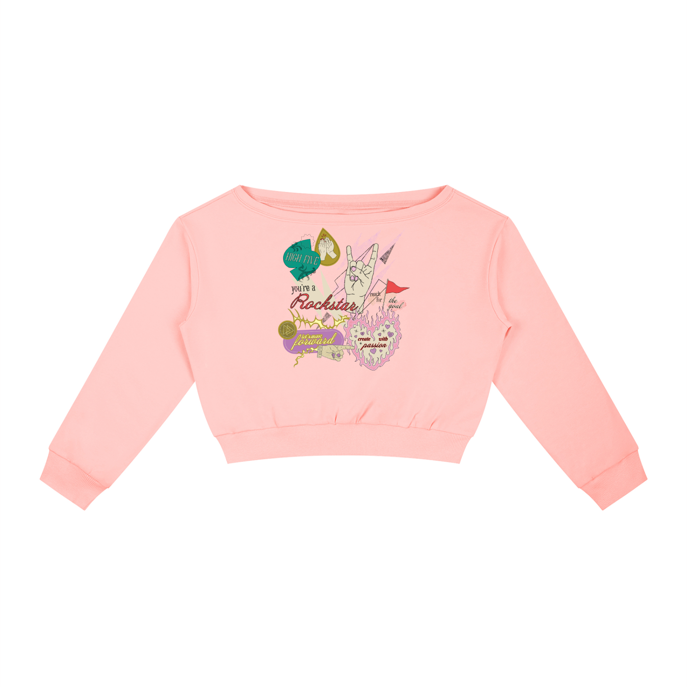 Rockstar Women's Off-Shoulder Sweatshirt