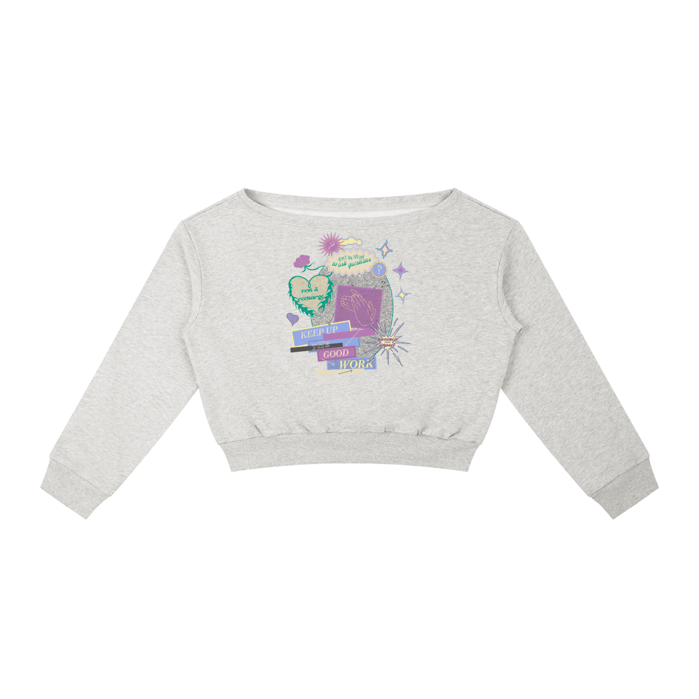 Good Work Women's Off-Shoulder Sweatshirt